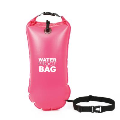 China Inflatable Open Water Triathlon Swimming Buoy 500D PVC Material for sale