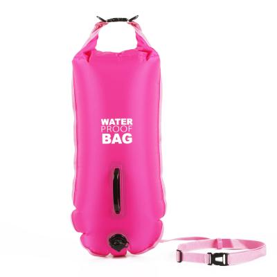 China Ultralight PVC Open Water Swimming Dry Bag High Visibility Tow Float for sale