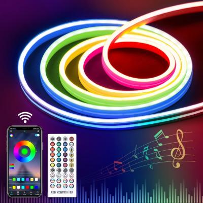 China RGB Neon Rope Lights 12V App Control Music Sync Color Changing Led Light, Waterproof Flexible Rope Lights for Decor for sale