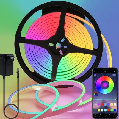 China Neon Rope Lights, 16.4ft RGB Flexible Multi Color Rope Lights with Music Sync, Bluetooth APP Control, Neon Light for sale