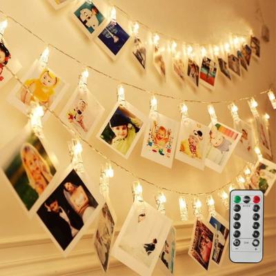 China Photo Clip String Lights Fairy Lights for Bedroom, USB Plug in Indoor String Lights, Twinkle Lights for Party Decor for sale