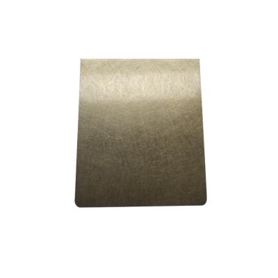 China 304 201 PVD Bronze Colored Stainless Steel Sheets Hairline Finished for sale