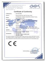 EMC - Shenzhen Qing Chen Light Technology Limited