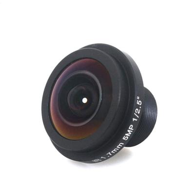 China High Definition  F2.0 Fisheye CCTV Lens 5MP 1.7MM M12*0.5 Mount 1/2.5 Optical for sale