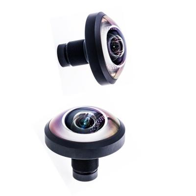 China 256 Degree 1.1mm 16MP Panoramic M12 Cctv Fisheye Lens for IMX377 camera sensor for sale
