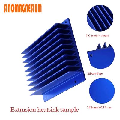 China High Precision Magnesium Heat Sink AZ31B Power Supply Heat Sink for sale