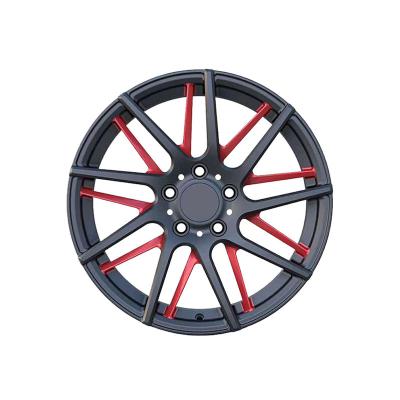 China Magnesium Alloy 16x7 Black Rims PCD 100mm Forged Car Wheels for sale