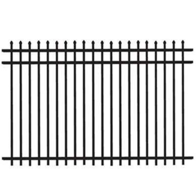 China Ornamental tubular gate design Security Wrought Iron garrison steel fence for sale