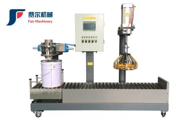 China Pneumatic Automatic Paint Filling Machine PLC Control System for sale