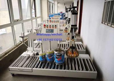 China Paint Filling Machine /  Paint Bucket Filling Machine With Stainless Steel Filling Nozzle for sale