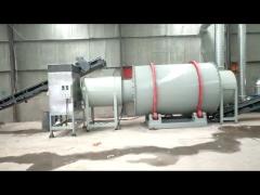 10 T/H Rotary Sand Dryer Drying Kiln With Wood Heat Rotary Drying System