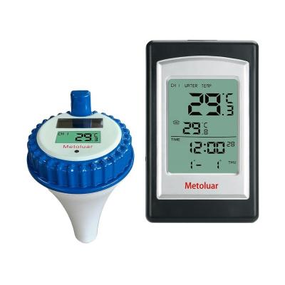 China Waterproof Digital Thermometer For Swimming Pool Solar Wireless And Small Floating Design for sale
