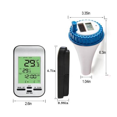 China Outdoor Swimming Pool Spa Fish Pond Wireless Water Thermometer Accurate Digital Display for sale
