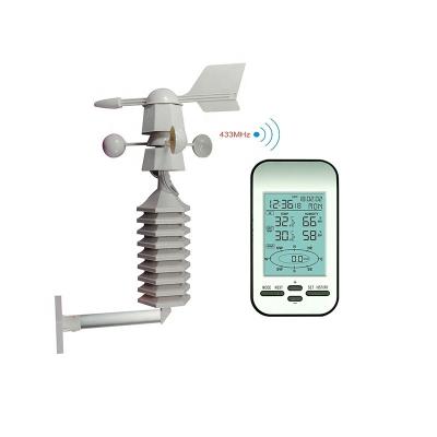 China Wireless Wind Direction And Wind Speed Weather Station With Remote Temperature Measurement for sale