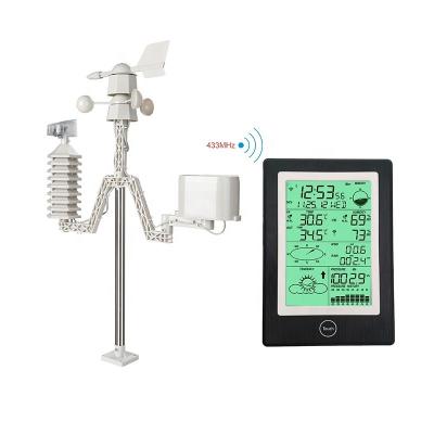 China Outdoor Agriculture Wireless Smart Weather Station Sun Wind Direction Rainfall Weather Forecast for sale