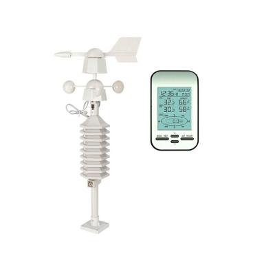 China Digital Wireless Weather Station For Home Temperature Humidity Wind Speed And Direction for sale