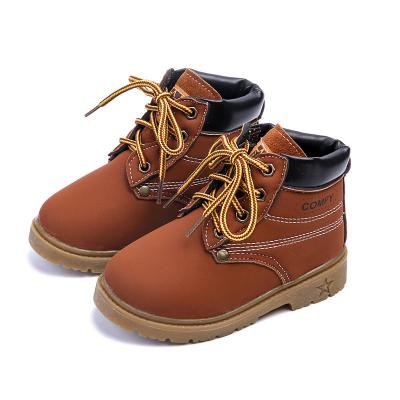 China Fashion Trend Supply Styles Girls Solid Color Durable Boot Directly New Sports PU Leather Shoes Tending Boots For Girl for sale