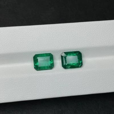 China Lab Cultured Ruby And Sapphire Gems Multipurpose Green Color For Ring for sale
