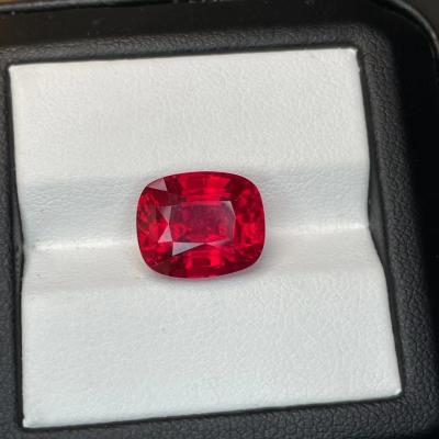 China Sapphire Gem For Necklace Lab Created Fashioable Red Color for sale