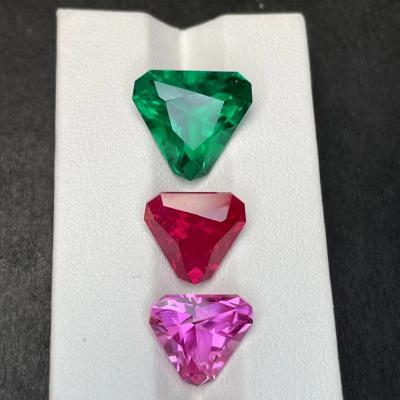 중국 심장 모양의 다이아몬드 에메랄드 자수정 루비 에메랄드 사파이어 황옥 OEM 서비스 판매용