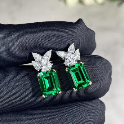 China Alumina 2040C Green Sapphire Earrings Synthetic Sapphire Pendant for sale
