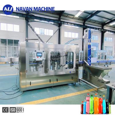 China Automatic Plastic Bottle Soft Drink Sparkling Beverage 3 In 1 Filling Machine for sale