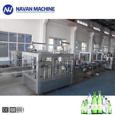 Κίνα Αυτόματη 3000-5000BPH γυαλιού μηχανή πλήρωσης ποτών μπουκαλιών ενωμένη με διοξείδιο του άνθρακα σόδα προς πώληση