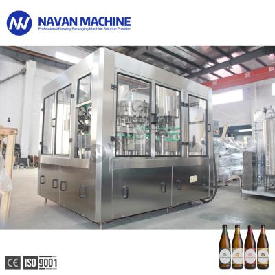 China 18 Heads Air Containing Aluminum Cap Beer Rinsing Filling Capping 3 In 1 Machine for sale