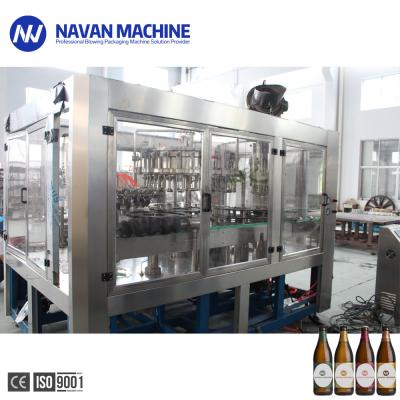 China Volledige Automatische het Bierwas van de Glasfles het Vullen het Afdekken Machine met Kroonkurk Bottelarij Te koop