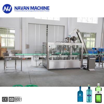 China 0-2L Glass Bottled Vodka Non Carbonated Drink 3 In 1 Filling Machine for sale