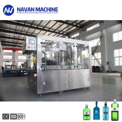 China Monoblock 5000BPH Glass Bottle Vodka Washing Filling Capping Machine for sale