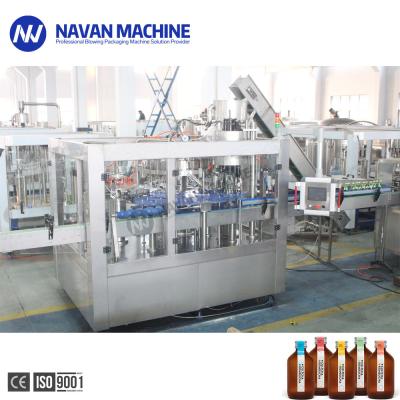 China Monoblock 200-2000ml Glass Bottle Soad Water Kombucha Filling Machine for sale