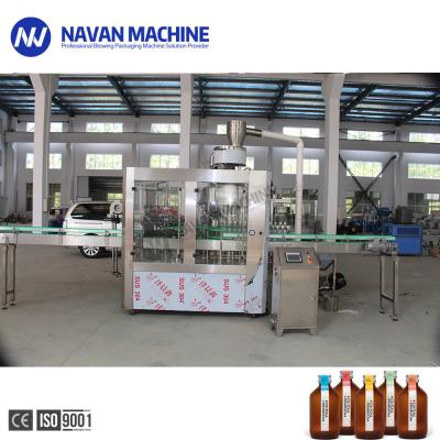 Chine Le liquide automatique de bouteille en verre intoxiquent non la machine de remplissage de Kombucha avec les couvertures en plastique à vendre