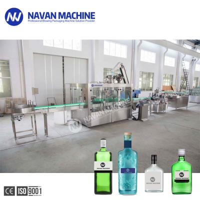 China Máquina que capsula de relleno completamente automática del fregado de las botellas de cristal para las bebidas del alcohol del licor en venta