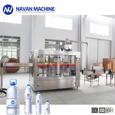 China Small Linear Water Filling Machine Automatic Pure / Mineral Water Filling Rinsing Capping Line Te koop