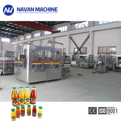 China Automatic Medium Glass Round Bottle Juice Beverage Bottling Machine With 6000BPH Speed for sale