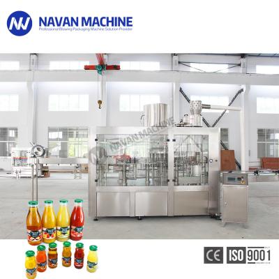 China Complete Automatic Rinsing Filling Capping Three In One For Glass Bottle Juice Production Line zu verkaufen