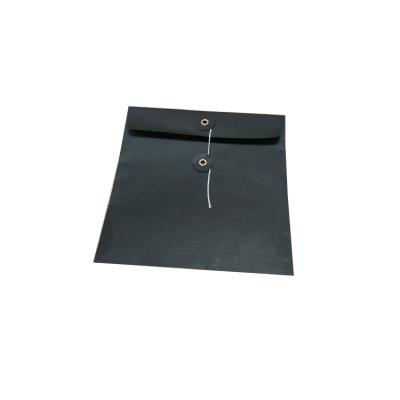 China envelope with string tie,high quality kraft paper envelope with button and string tie for sale