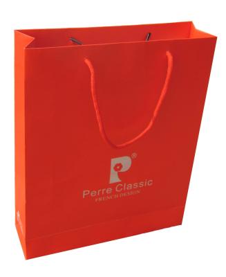 China wholesale paper gift shopping bags with rope handles,luxury lamination customized paper gift shopping bag with handles for sale