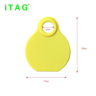 China cattle neck tag,cow ear tag,cattle ID tag,with rope and lock，plastic TPU material,80*65mm,yellow,pink,light blue color for sale
