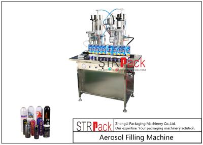 China 20 - 450ml Semi Automatic Gas Aerosol Filling Machine For Spray Paint Manual Cans for sale