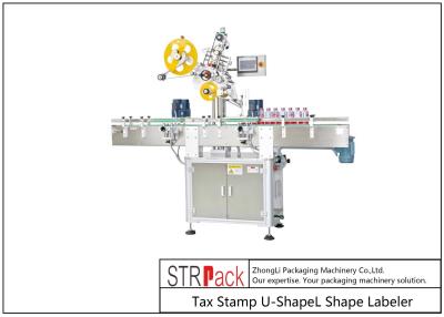China U / L Shape Tax Stamp Labeling Machine 10 - 200 mm for sale