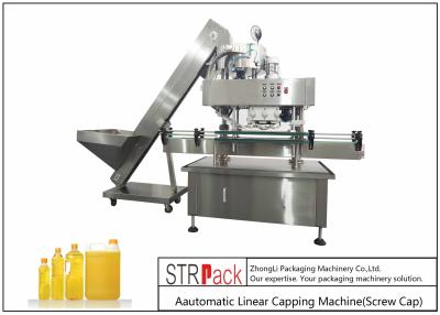 China Intelligent Electric Screw Bottle Capping Machine PCL Control Capacity 40-100 BPM for sale