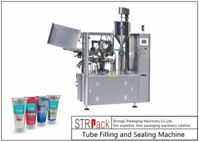 China Automatic Tube Filling And Sealing Machine For Hand Cream / Honey / Shampoo for sale