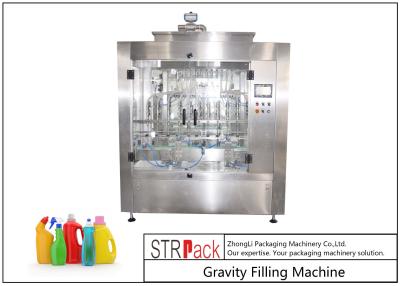 China Touch Screen Control Automatic Liquid Filling Machine , Time Gravity Liquid Filling Equipment for sale