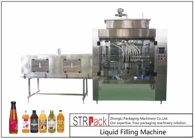 China Powerful Timed Glass Bottle Filling Machine For Vinegar / Soy Sauce / Chili for sale