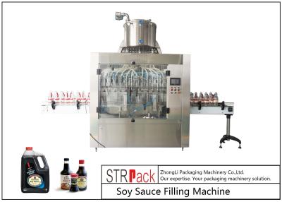 China High Foaming Automatic Liquid Filling Machine Linear Type 12 Heads For PET Bottle for sale
