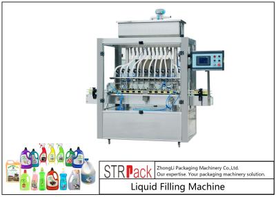 China 12 Nozzles Automatic Cleaning Agent Liquid Filling Machine For 30ml-5L Time Based Automatic Filling Machine for sale