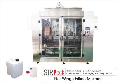 China Linear Weighing Type Pesticide Filling Machine For 5-25L Bottle Barrel Or Jar Can for sale