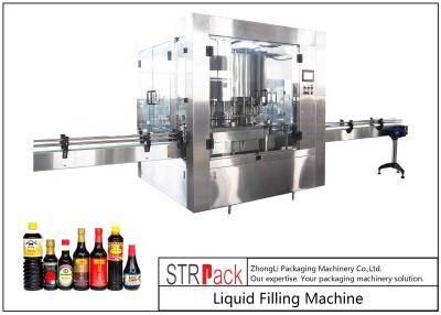 China 24 Head Nozzle Automatic Liquid Filling Machine For 0.5 - 2L Wine / Soy Sauce for sale